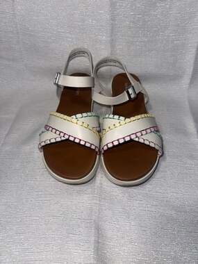 Thereabouts TH Sara Rainbow Stitch Cross Strap Sandals